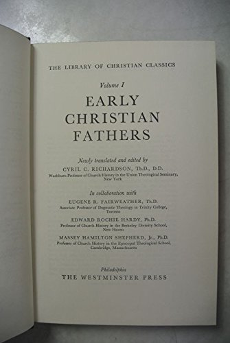 Early Christian Fathers (Library of Christian C... B007J4E6AK Book Cover