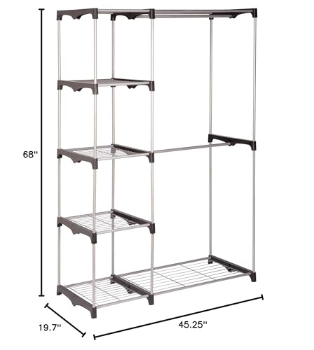 Honey-Can-Do WRD-02124 Double Rod Freestanding Closet thumb #2