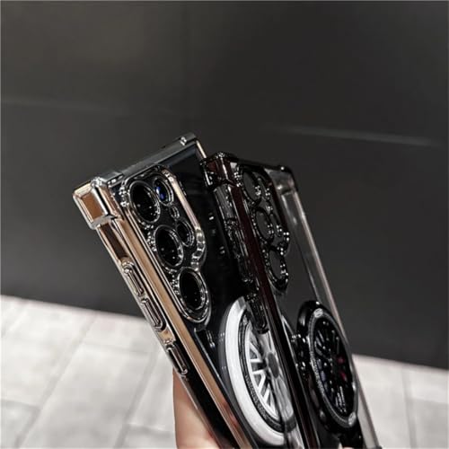 Coque transparente Galaxy S22 Ultra magnétique antichoc contre les chutes