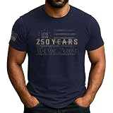 GritSon 250 Anniversary USA Shirt, 250th Independance Shirt, Patriotic Shirts for Men 4 (Navy-L)