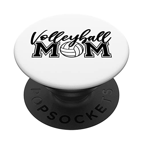 Volleyball Mom Funny Saying Womens Volleyballer Festa della mamma PopSockets PopGrip Intercambiabile