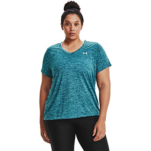 Image of Under Armour Plus Size Tech Solid Short Sleeve V-Neck