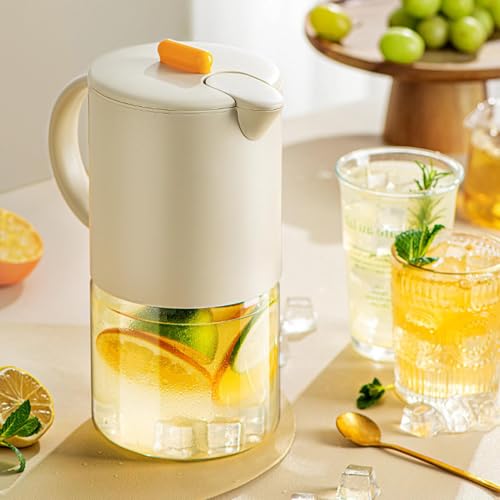 Pichet à thé simple et propre en verre résistant pour infusion pure
