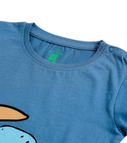 Image of YUV Infant Baby Boys & Girls 100% Cotton Printed Multicolor Half Sleeve T Shirts - 0 to 24 Months Babies, Pack of 5