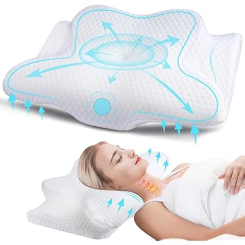 GOXIFACA Cervical Memory Foam Pillow for Neck Pain Cover