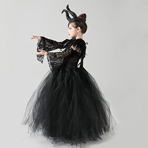 IBTOM CASTLE Maleficent,Vestito da ragazza con