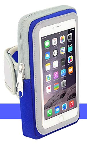 Sport-Armband Oberarm Tasche passend für LG G8s ThinQ / G8 ThinQ / G7 ThinQ / G7 One / G7 Fit / G6 Handy Halterung Fitness-Hülle, Tasche mit großem