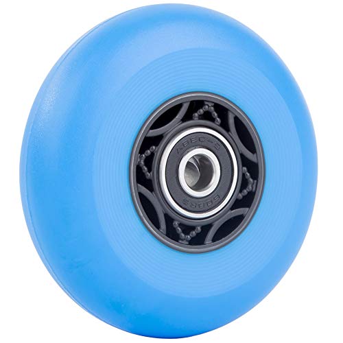 Aowish 4-Pack Inline Skate Wheels Outdoor Asphalt Formula 90A Aggressive Blades Roller Skates Replacement Wheels With Speed Bearings Abec 9 And Floating Spacers (Blue, 80Mm) #TOP7