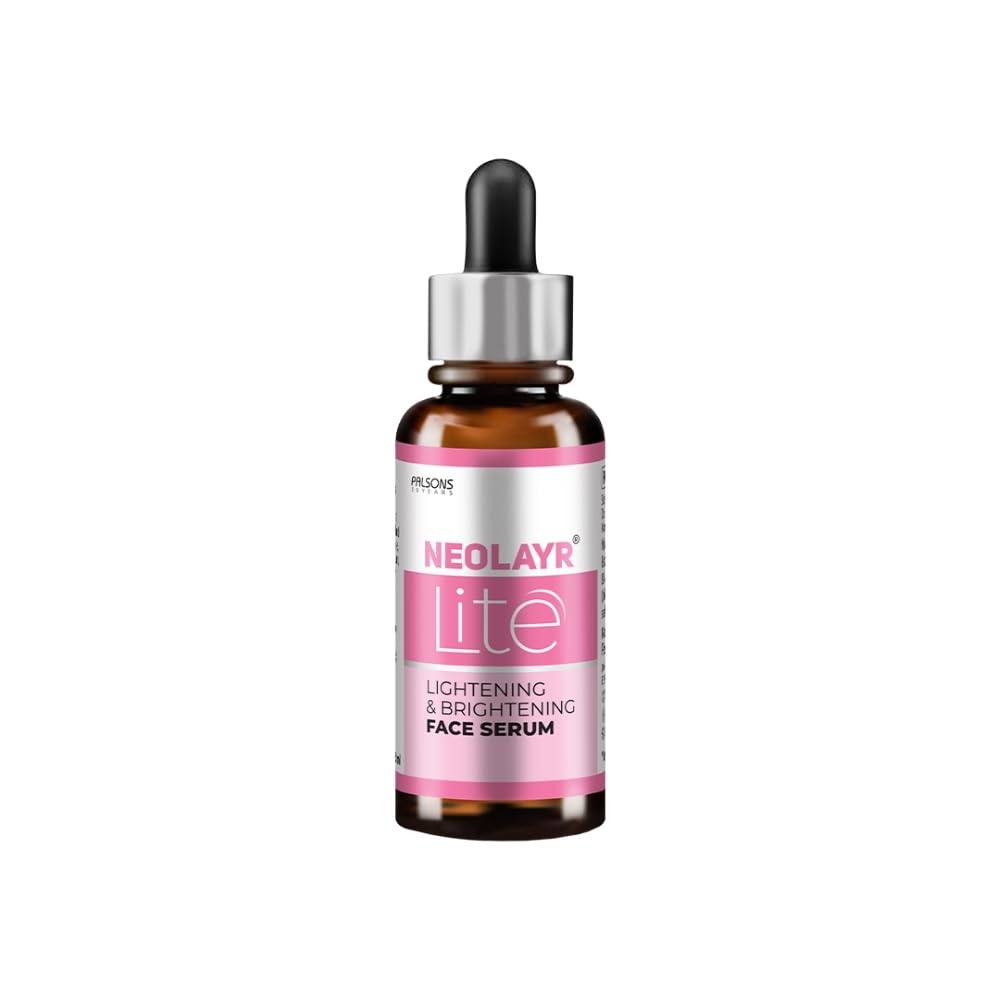 Neolayr Lite Face Serum with Free Aqua Gel Sunscreen SPF 100+ Sample | Niacinamide and Kojic Acid |Anti-Oxidant Mulberry Extract | Reduces Appearance of Dark Spots | Fades Hyperpigmentation | Evens Skin Tone I Use at Night | 30 ML