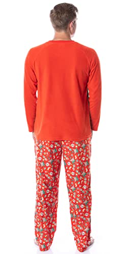 Nickelodeon Mens' SpongeBob SquarePants Krabby Christmas Pajama Set4