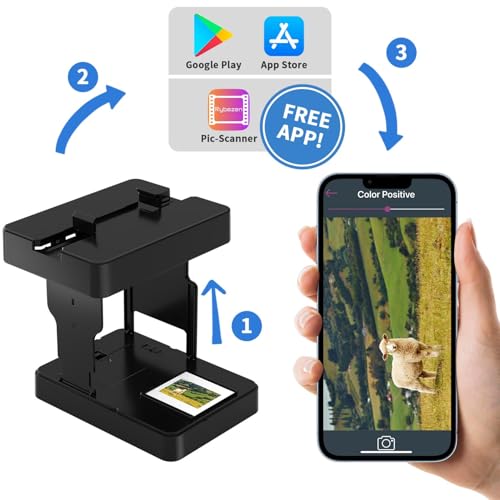DigitConvert Slide viewer Mobile Film Scanner 35mm, Slide scanner convert 35mm slides and negatives to digital photos using Your smartphone - Image 4