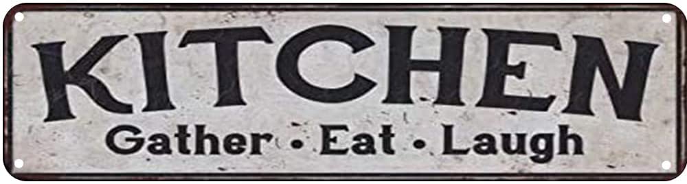 Keceoai A995 Kitchen Retro Tin Signs Aluminum Metal Sign For Kitchen Home Garden Wall Bar Cafe Decor 4X16 Inch