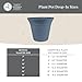 The HC Companies Sedona Round Self-Watering Pot - Lightweight Self Care Planter - Plastic Planter for Herbs & More - Durable Plant Pots for Indoor Plants & Outdoor Plants (7