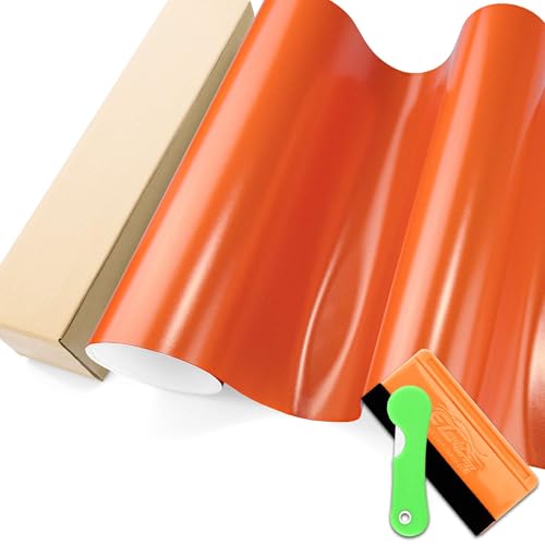 Film vinyle orange mat masquage défauts carrosserie et covering de véhicule 3 x 1,5 m