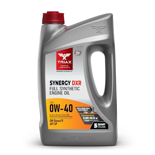 TRIAX Synergy DXR 0W-40 Full Synthetic Engine Oil Compatible...