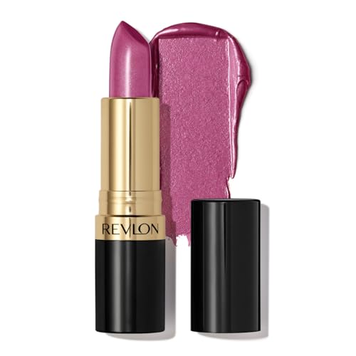 REVLON Rouge à lèvres Super Lustrous, Pearl Formule crémeuse pour des lèvres douces et pulpeuses, Sensation d'hydratation, 625 Iced Amethyst, 4,2g