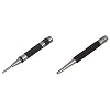 Starrett 18A Automatic Centre Punch with Adjustable Stroke & 117D Centre Punch with Round Shank