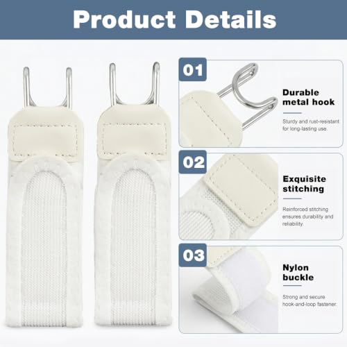 Image of GUSTAVE Buckleless Belt Hook Tactical Metal Hook Elastic Belt Unisex Buckle-Less Invisible Waist Belts for Work & Edc