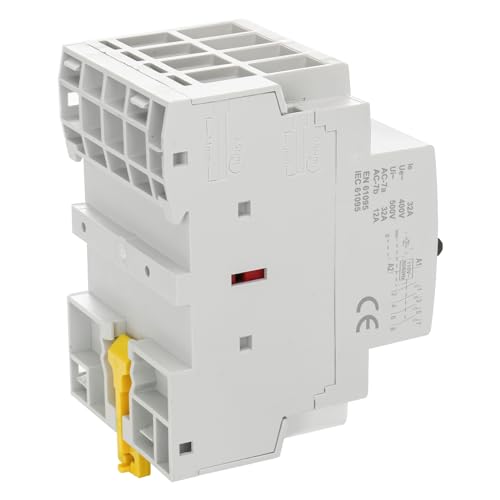 BAOMAIN 110V 4-Pole 32A Manual/Auto AC Contactor, 4NO, DIN Rail Mount miniatura 6