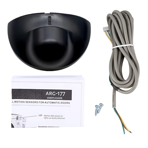 Image of Dewire 24.125 Ghz Microwave Sensor, Automatic Door Radar Sensor, Human Motion Detection for Doors, ATM Malls (Black)