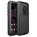 LUSTAM Samsung Galaxy S9 Plus Metal Case, Heavy Duty Rugged Shockproof Military Aluminum Alloy Durable Water Resistant Sturdy Protective Rubber Bumper Cover for Galaxy S9+ 6.2 inch, Black