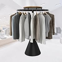 Amazon｜金属床ハンガー、ブティック用の頑丈な回転式円形衣類ラック