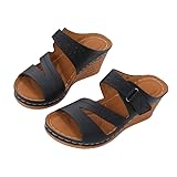 Sandals for Women 2025 Dressy, Platform Sandals Women Fashion Wedges Mid Heels Open Toe Espadrilles Slip on Shoes Dressy Summer