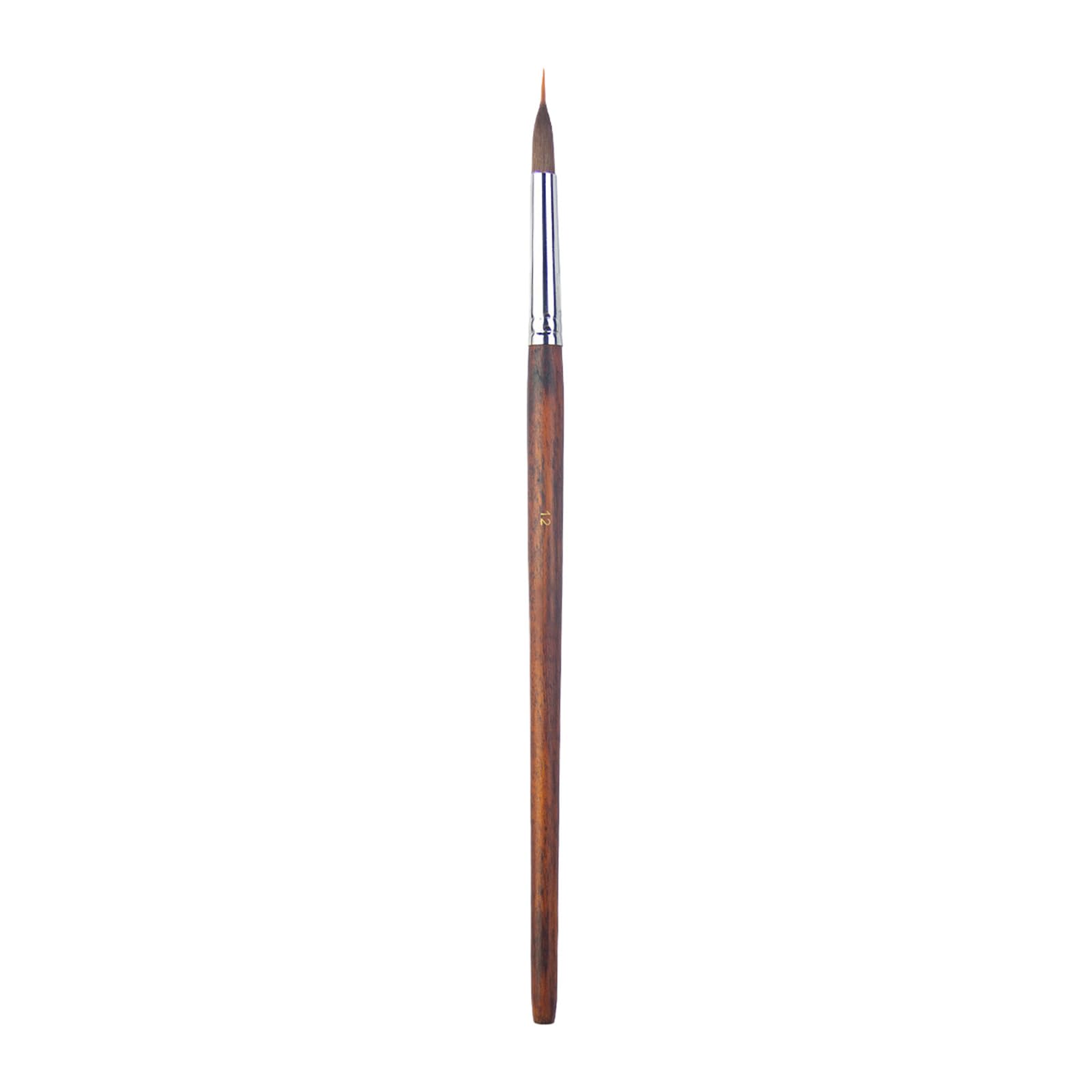 Miniature Paint Brush Wood Handle Detail Paint Brush for Acrylic Watercolor Gouache Oil Painting Model Figurine Artwork