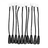 10pcs 2Pin Quick Connector to DC Female Adapter Cable for 3528 LED Light Strip