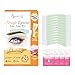 Beauty7 Fit Facial Wax Strips for Hair Removal -Straight Eyebrow Wax Strips at Home - 24 Strip, 4 Calming Oil Wipes for All Skin Types for Women