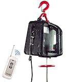 Mini polipasto eléctrico, grúa de 220 V, pequeño polipasto de elevación para el hogar, motor de control remoto inalámbrico de 1500 vatios, polipasto eléctrico de tracción, cabrestante portátil, moli