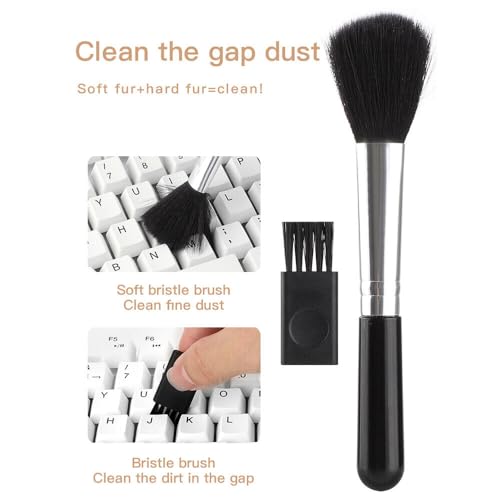 Image of UCRAVO 18 in 1 Electronic Cleaner Kit, Portable Professional Keyboard Laptop Cleaner Tools with Brush, Multifunctional Computer Cleaner Set Compact Design for Earbud /Laptop /Phone /Screen /Camera