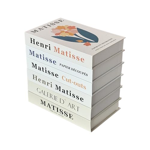 ifreeside Danish Pastel Room Decorative book,Decor Aesthetic,Matisse 80s Wall Collage Fake book,Vintage Art Boho Art Book (Matisse 6pcs fold)