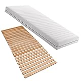 Betten-ABC Matratzenset KSP-500, 120x200 cm, Härtegrad H2 + Premium Rollrost...