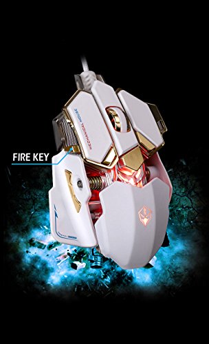 Icegrey, mouse ottico per gamers, con 10 tasti