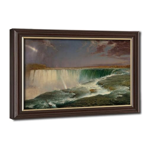 Toile tendue Niagara par Frederic Edwin Church paysage tableau decoratif 20x30 cm