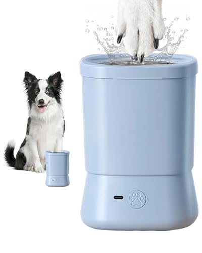 Image of Electric Dog Paw Cleaner for Dogs,2 Speeds Automatic Dog Foot Paw Washer for Medium Large Cat Dog Pet