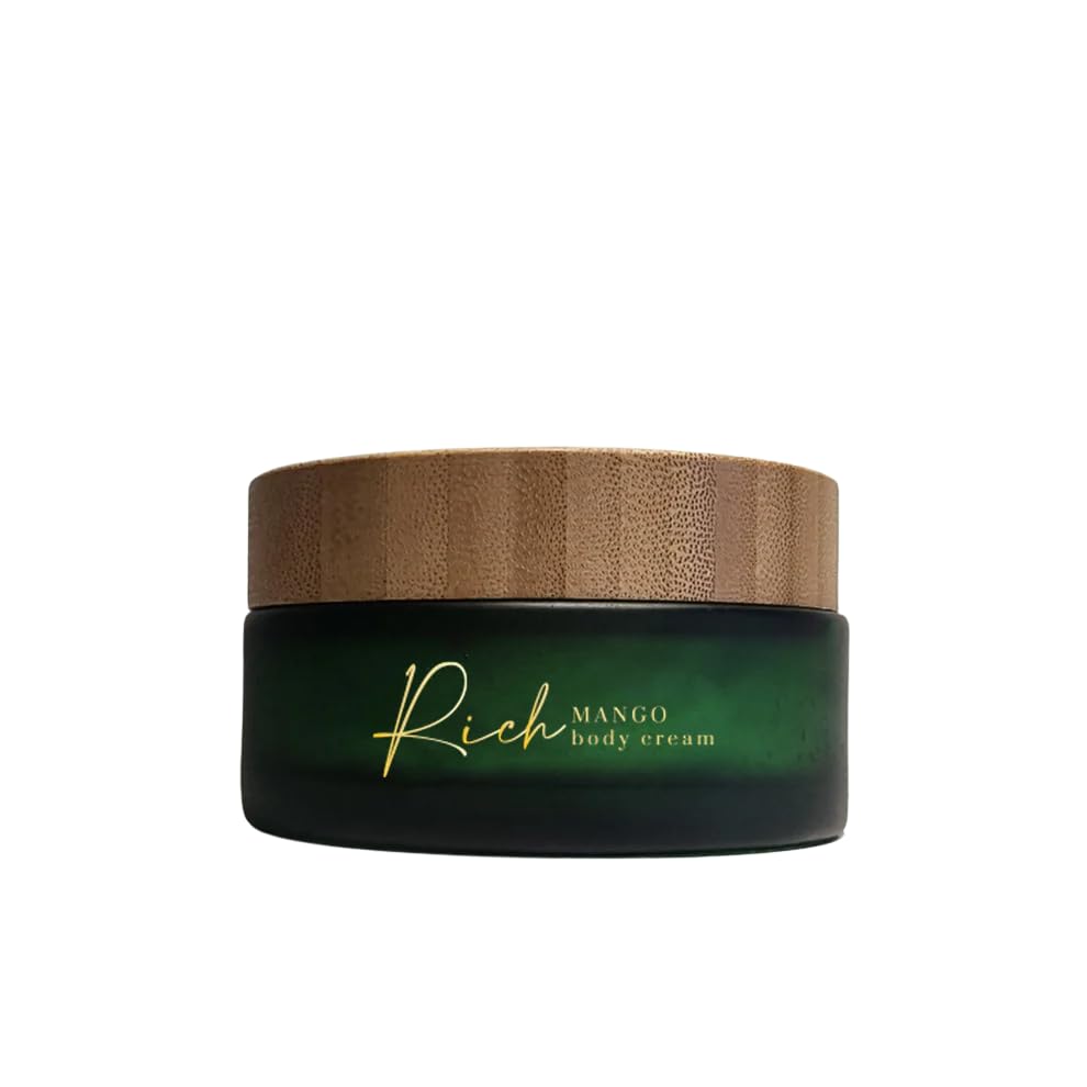 Rich Mango Body Cream 100ml – Deep Moisturising Body Cream for Dry Skin – Natural Mango Butter Body Moisturiser for Soft Skin – Daily Skin Care & Body Care, No Parabens or Alcohol