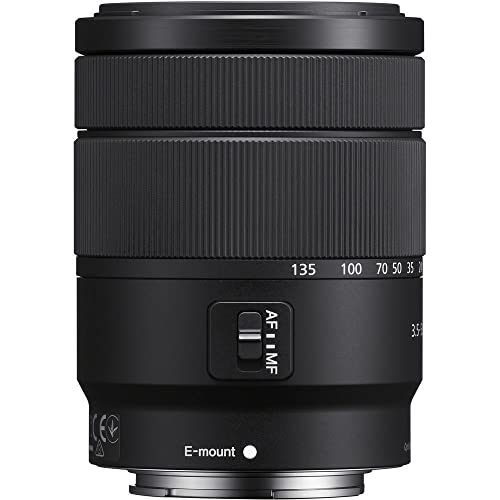 Image of Sony E 18-135mm f /3.5-5.6 OSS Lens (SEL18135) + Filter Kit + Lens Cap Keeper + Cleaning Kit + More (Renewed)