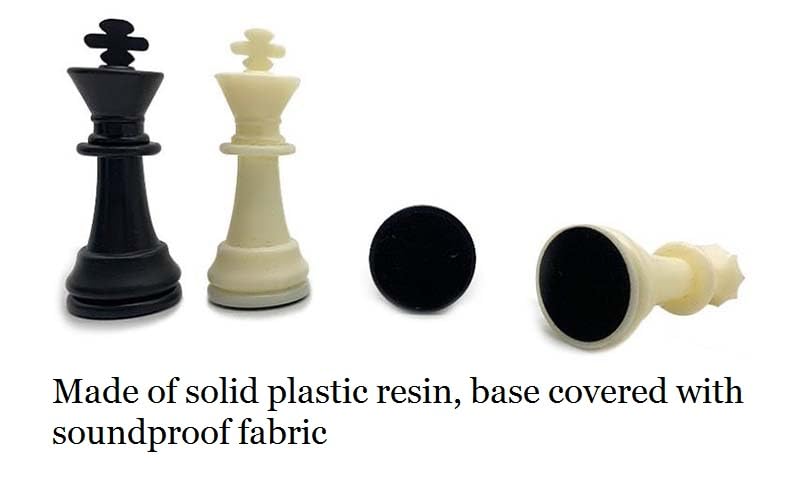 Palmetto Housewares Chess One Set 32pcs No Board, Spare Chess Replacement Pieces Resin Made No Board Included (Medium-King75mm) - Image 3
