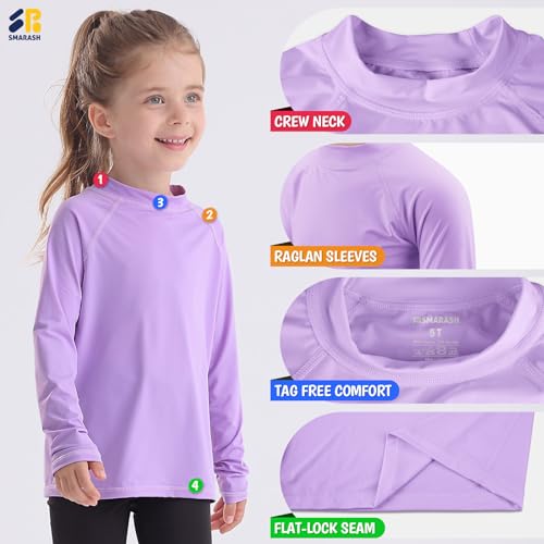 Boys Rash Guard Swim Shirts Long Sleeve UPF 50+ Swimwear Toddler Kids Sun Protection SPF Water Surfing Swimming Shirts 0-16Y2