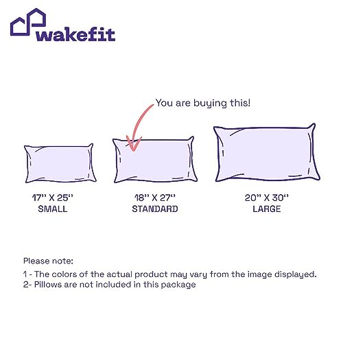 Image of Wakefit 100% Cotton Pillow Cover Set of 4 | 144 TC Soft & Breathable Pillow Cases | Standard Size 18 x 27 Inch | Skin Friendly, Durable Stitching & Gentle Machine Washable | Aloha Hibiscus
