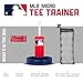 Franklin Sports MLB Micro Tee Trainer – Kids Baseball Batting Trainer with Pop-Up Pitching Machine, 10 Durable Balls, Drill Card & Bag – Youth Hitting Practice Set for Backyard Training