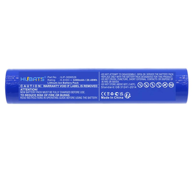 Batterie rechargeable 6,4 V 3200 mAh pour lampe de poche Maglite ML125 ML150LR ML150LRX