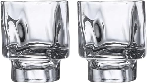 Tasses à café verre de cristal transparent pour expresso et digestif