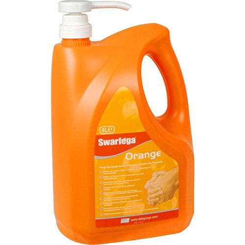 Swarfega - Botella de agua (4 L), color naranja
