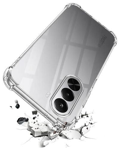 Image of Jkobi Shockproof Crystal-Clear Back Cover for Realme P4x (Anti Yellow Case | Drop & Camera Protection | Hard Polycarbonate)
