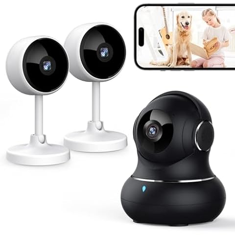 litokam Cameras for Home Security with Night Vision, 2K Indoor Security Camera, Motion Detection, 2-Way Audio, WiFi Camera Home Camera Work with Alexa Cover