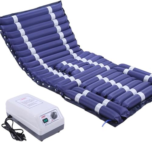 Colchón Antiescaras Con Agujero Para Inodoro,Colchon Antiescaras De Presión Alterna Con Bomba,Colchones Antiescaras De Aire Para Cama De Enfermería Profesional,Patas Flexibles,Impermeable C,195×90cm
