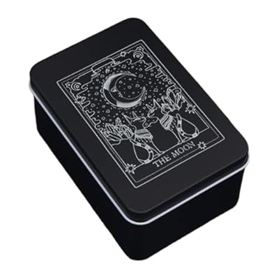 Metal Tarot Box - Contenedor De Cartas, Mystic Storage | Caso De Uso Amplio Sun Moon, Organizador De Cubierta Celestial Para Joyas, Soportes De Baratijas, Suministros Psíquicos, Caja De Recuerdo, Herr | Ya disponible en tu tienda friki favorita! En mundofriki.es!